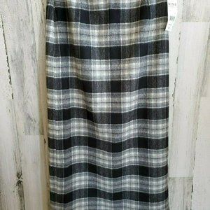NWT Nine & Company Women's Size 6 Plaid Long Lined